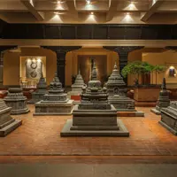 Hotle with pagodas