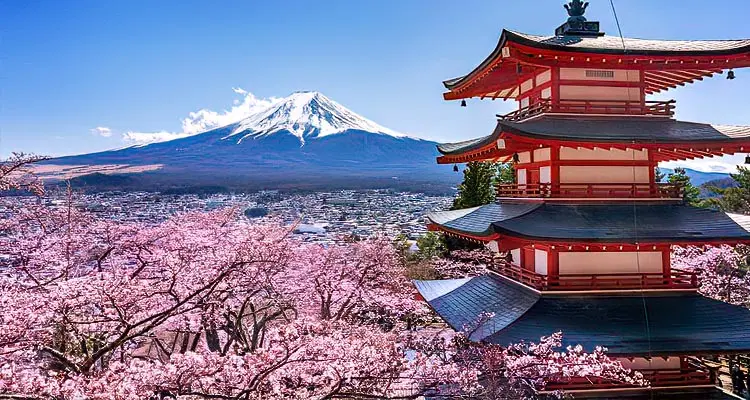 Ademire el Monte Fuji en el área de los Cinco Lagos