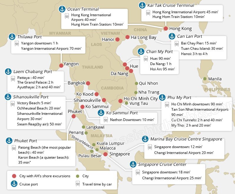 Asia Port Map vrogue.co